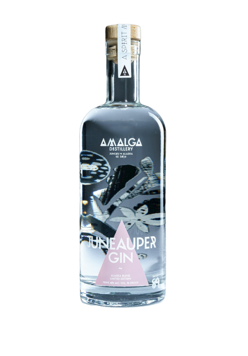 Juneauper Gin Bottle Amalga Distillery